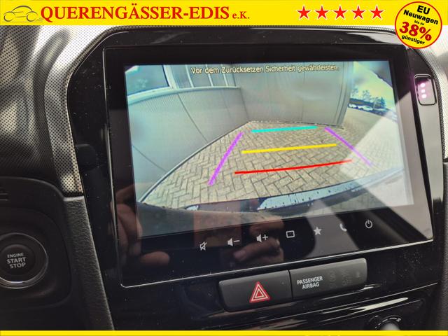 Suzuki Vitara Comfort+ 129PS HYBRID 4x4 ALLGRIP 1.4 Boosterjet Allrad elektr. PanoDach Teilleder mit Alcantara Navi Klimaautomatik Sitzheizung ACC PDC v+h Rückf.Kamera Suzuki-Radio Apple CarPlay Android Auto Touchscreen 2xKeyless 17-LM 