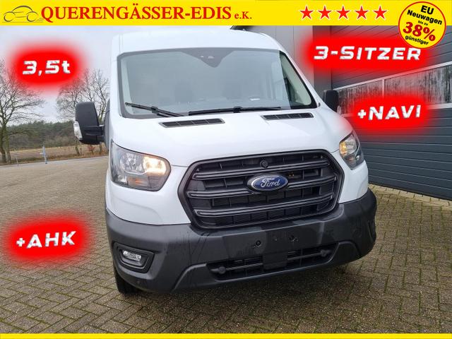 Ford Transit L2H2 2.0 TDCi 130PS Trend 3,5t 3-Sitzer AHK Klima Navi Bluetooth DAB Frontscheibe beheizb. PDC v+h Rückf.Kamera Tempomat 