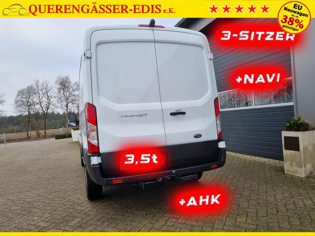 Ford Transit L2H2 2.0 TDCi 130PS Trend 3,5t 3-Sitzer AHK Klima Navi Bluetooth DAB Frontscheibe beheizb. PDC v+h Rückf.Kamera Tempomat 