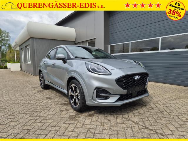 Ford Puma ST-Line 1.0 EcoBoost Hybrid 125PS Automatik NEUES MODELL Klimaautomatik Sitzheizung Lenkradheizung Frontscheibe beheizb. Ford-Navi SYNC4 Bluetooth Apple CarPlay Android Auto Rückf.Kamera PDC 17-LM 