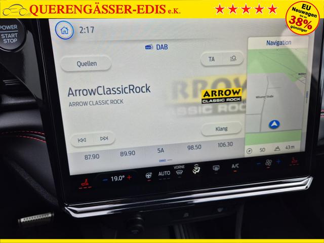 Ford Puma ST-Line 1.0 EcoBoost Hybrid 125PS Automatik NEUES MODELL Klimaautomatik Sitzheizung Lenkradheizung Frontscheibe beheizb. Ford-Navi SYNC4 Bluetooth Apple CarPlay Android Auto Rückf.Kamera PDC 17-LM 