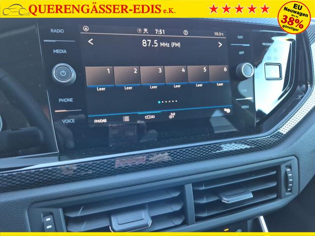Volkswagen Taigo 1.0 TSI 116PS DSG Life LED-Matrix-Scheinwerfer Klimaautomatik Sitzheizung PDC Rückf.Kamera 17-LM abged.Scheiben 2xKeyless DAB+ Bluetooth Touchscreen Apple CarPlay Android Auto 