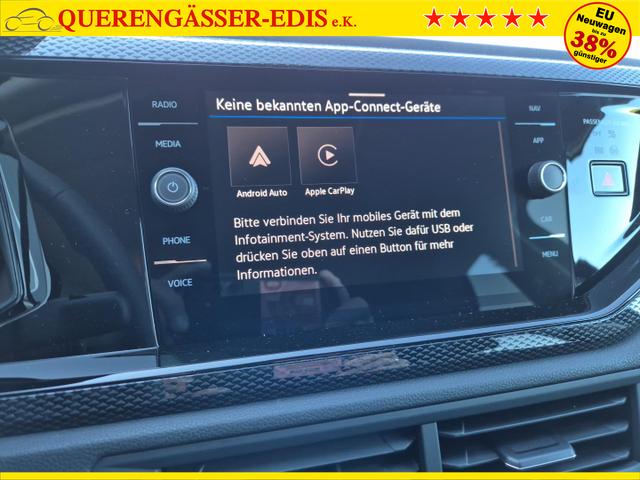 Volkswagen Taigo 1.0 TSI 116PS DSG Life LED-Matrix-Scheinwerfer Klimaautomatik Sitzheizung PDC Rückf.Kamera 17-LM abged.Scheiben 2xKeyless DAB+ Bluetooth Touchscreen Apple CarPlay Android Auto 