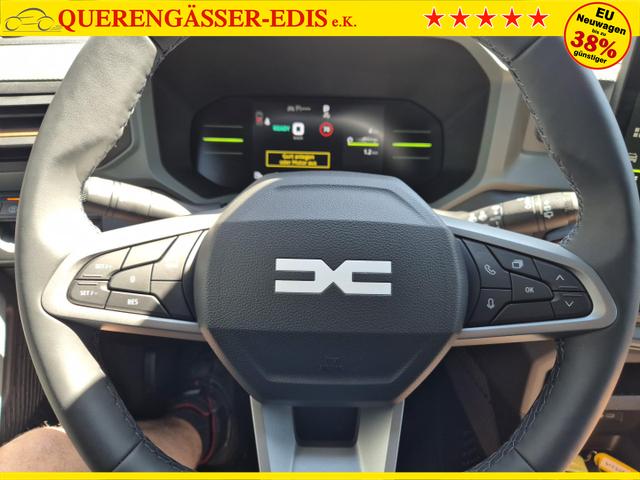 Dacia Duster Extreme Hybrid 140PS Automatik 1.6 SCE Lenkradheizung Sitzheizung 4x Kamera Teil-Leder Klimaautomatik Bluetooth Apple Carplay Android Auto PDC v+h 2xKeyless 17-LM 
