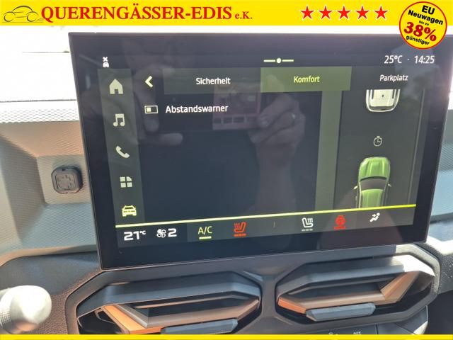 Dacia Duster Extreme Hybrid 140PS Automatik 1.6 SCE Lenkradheizung Sitzheizung 4x Kamera Teil-Leder Klimaautomatik Bluetooth Apple Carplay Android Auto PDC v+h 2xKeyless 17-LM 