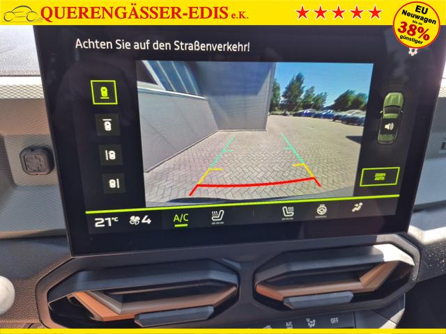 Dacia Duster Extreme Hybrid 140PS Automatik 1.6 SCE Lenkradheizung Sitzheizung 4x Kamera Teil-Leder Klimaautomatik Bluetooth Apple Carplay Android Auto PDC v+h 2xKeyless 17-LM 