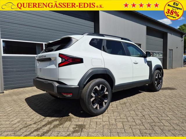 Dacia Duster Extreme Hybrid 140PS Automatik 1.6 SCE Sitzheizung Klimaautomatik 4x Kamera elektr.Parkbremse Teil-Leder Bluetooth Apple Carplay Android Auto PDC v+h 2xKeyless 17-LM 