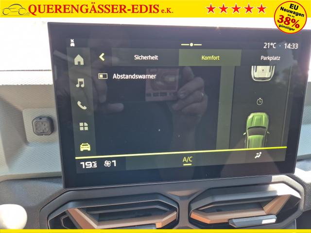 Dacia Duster Extreme Hybrid 140PS Automatik 1.6 SCE 4x Kamera elektr.Parkbremse Teil-Leder Klimaautomatik Bluetooth Apple Carplay Android Auto PDC v+h 2xKeyless 18"LM 