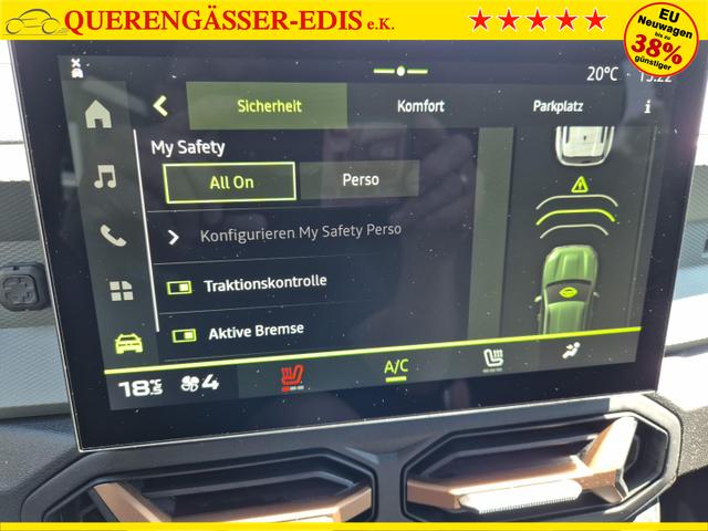 Dacia Duster Extreme Hybrid 140PS Automatik 1.6 SCE Sitzheizung Klimaautomatik PDC Rückf.kamera Bluetooth Apple Carplay Android Auto 2xKeyless 17-LM 