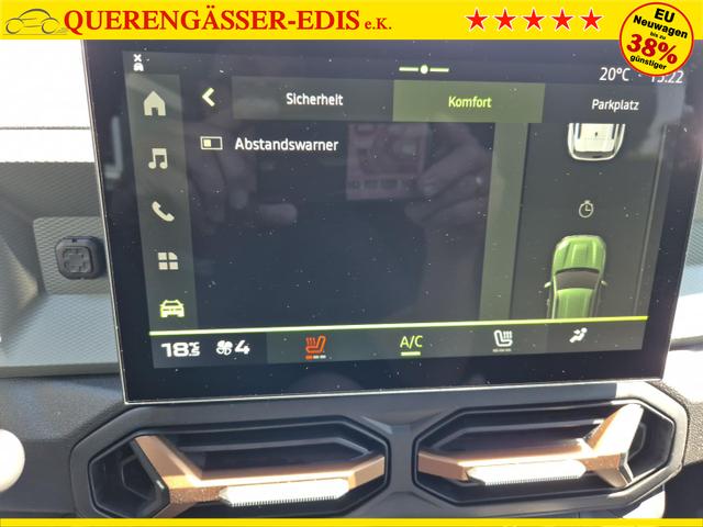 Dacia Duster Extreme Hybrid 140PS Automatik 1.6 SCE Sitzheizung Klimaautomatik PDC Rückf.kamera Bluetooth Apple Carplay Android Auto 2xKeyless 17-LM 