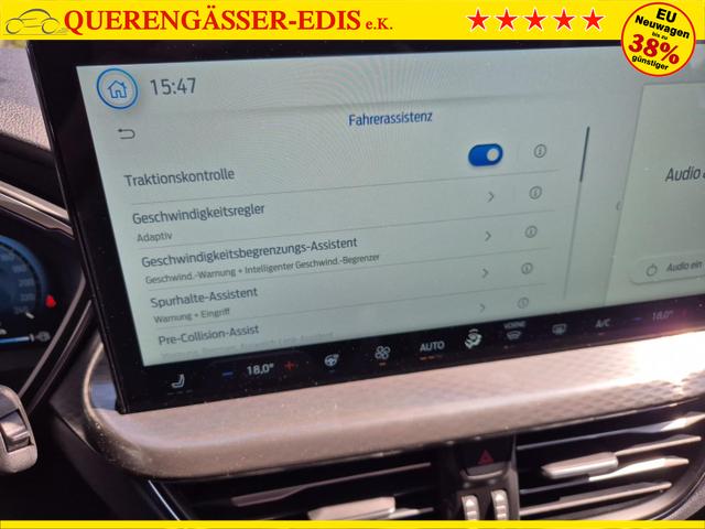 Ford Kuga Titanium 243PS PHEV Automatik schwenkb. AHK Sitzheizung v+h Lenkradheizung Frontscheibe beheizb. LED-Scheinwerfer Klimaautomatik Ford-Navi SYNC4 Apple CarPlay Android Auto Touchscreen Bluetooth PDC 4xKamera 2xKeyless 17"LM vollelektr. Reichweite 