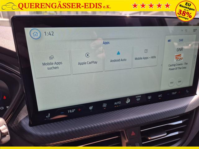 Ford Kuga ST-Line X 243PS PHEV Automatik Matrix-LED elektr. PanoDach schwenkb. AHK Head-Up-Display Sitzheizung v+h Lenkradheizung Frontscheibe beheizb. Navi SYNC4 Apple CarPlay Android Auto Touchscreen PDC 4xKamera 2xKeyless B+O Sound 19"LM vollelektr. Re 