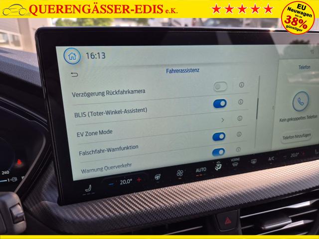 Ford Kuga ST-Line X 243PS PHEV Automatik Matrix-LED elektr. PanoDach schwenkb. AHK Head-Up-Display Sitzheizung v+h Lenkradheizung Frontscheibe beheizb. Navi SYNC4 Apple CarPlay Android Auto Touchscreen PDC 4xKamera 2xKeyless B+O Sound 19"LM vollelektr. Re 