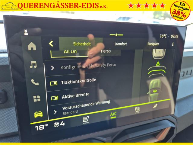 Dacia Duster Extreme Hybrid 140PS Automatik 1.6 SCE Sitzheizung Klimaautomatik 4x Kamera elektr.Parkbremse Teil-Leder Bluetooth Apple Carplay Android Auto PDC v+h 2xKeyless 18-LM 