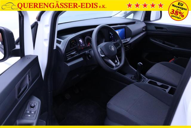Volkswagen Caddy Cargo Comfort 2.0 TDI 122PS 2-Sitzer AHK Navi Rückf.Kamera PDC v+h Klima VW-Radio Apple CarPlay Android Auto Hecktüren180º Schiebetür rechts Ganzjahresreifen 