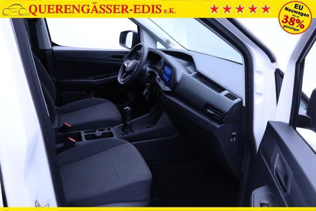 Volkswagen Caddy Cargo Comfort 2.0 TDI 122PS 2-Sitzer AHK Navi Rückf.Kamera PDC v+h Klima VW-Radio Apple CarPlay Android Auto Hecktüren180º Schiebetür rechts Ganzjahresreifen 