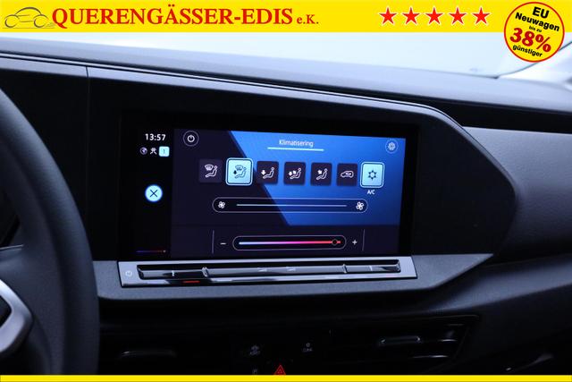 Volkswagen Caddy Cargo Comfort 2.0 TDI 122PS 2-Sitzer AHK Navi Rückf.Kamera PDC v+h Klima VW-Radio Apple CarPlay Android Auto Hecktüren180º Schiebetür rechts Ganzjahresreifen 