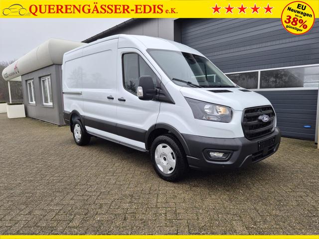 Ford Transit L2H2 2.0 EcoBlue 130PS Trend 3,5t 3-Sitzer AHK Sitzheizung Lenkradheizung Frontscheibe beheizb. Klimaautomatik Bluetooth DAB Apple CarPlay Android Auto PDC v+h Rückf.Kamera Tempomat 