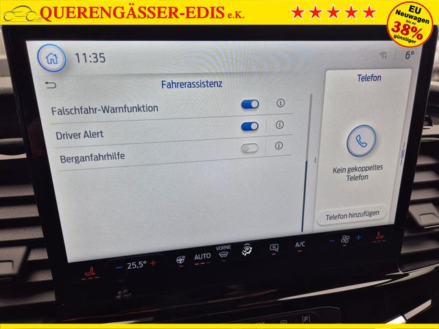 Ford Transit L2H2 2.0 EcoBlue 130PS Trend 3,5t 3-Sitzer AHK Sitzheizung Lenkradheizung Frontscheibe beheizb. Klimaautomatik Bluetooth DAB Apple CarPlay Android Auto PDC v+h Rückf.Kamera Tempomat 