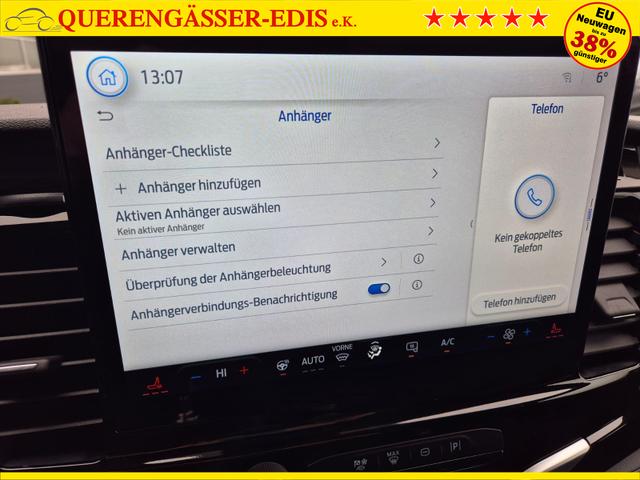 Ford Transit L2H2 2.0 EcoBlue 130PS Trend 3,5t 3-Sitzer AHK Sitzheizung Lenkradheizung Frontscheibe beheizb. Klimaautomatik PDC v+h Rückf.Kamera Bluetooth DAB Apple CarPlay Android Auto Tempomat Ganzj.Reifen 