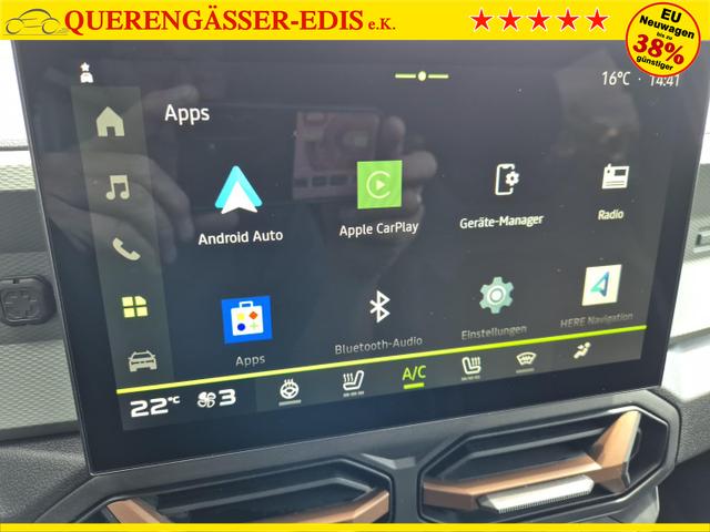 Dacia Duster Extreme 4x4 130PS 1.2 TCe Frontscheibe beheizb. 4x Kamera Lenkradheizung Sitzheizung Klimaautomatik Teil-Leder elektr.Parkbremse Bluetooth Apple Carplay Android Auto PDC v+h 2xKeyless 17-LM Ganzj.Reifen 
