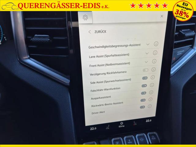 Volkswagen Amarok Style DoKa 3.0 TDI 240PS 4x4 Automatik Laderaumabdeckung Navi Lenkradheizung Frontscheibe beheizb. Sitzheizung AHK Rückf.Kamera ACC Klimaautomatik PDC v+h Apple Carplay Android Auto 2xKeyless 18"LM 