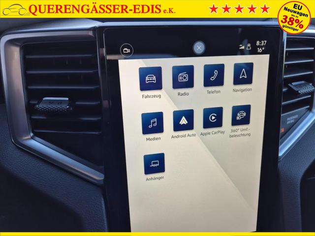 Volkswagen Amarok Style DoKa 3.0 TDI 240PS 4x4 Automatik Laderaumabdeckung Navi Lenkradheizung Frontscheibe beheizb. Sitzheizung AHK Rückf.Kamera ACC Klimaautomatik PDC v+h Apple Carplay Android Auto 2xKeyless 18"LM 