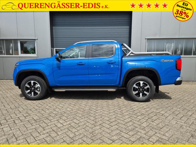 Volkswagen Amarok Style DoKa 3.0 TDI 240PS 4x4 Automatik Trittbrett Chrompaket Navi Lenkradheizung Frontscheibe beheizb. Sitzheizung AHK Rückf.Kamera ACC Klimaautomatik PDC v+h Apple Carplay Android Auto 2xKeyless 18"LM 