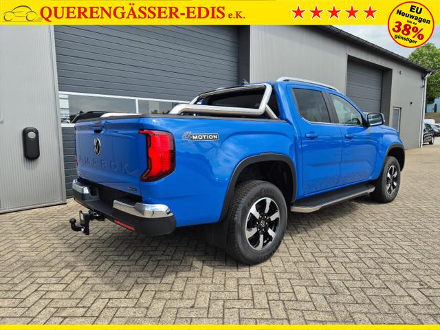 Volkswagen Amarok Style DoKa 3.0 TDI 240PS 4x4 Automatik Trittbrett Chrompaket Navi Lenkradheizung Frontscheibe beheizb. Sitzheizung AHK Rückf.Kamera ACC Klimaautomatik PDC v+h Apple Carplay Android Auto 2xKeyless 18"LM 