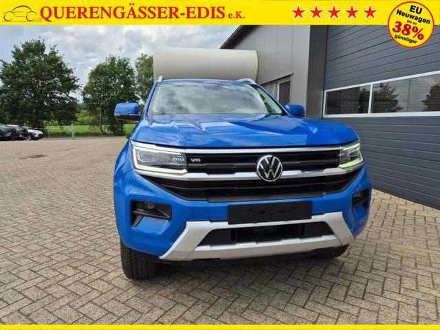 Volkswagen Amarok Style DoKa 3.0 TDI 240PS 4x4 Automatik Trittbrett Chrompaket Navi Lenkradheizung Frontscheibe beheizb. Sitzheizung AHK Rückf.Kamera ACC Klimaautomatik PDC v+h Apple Carplay Android Auto 2xKeyless 18"LM 