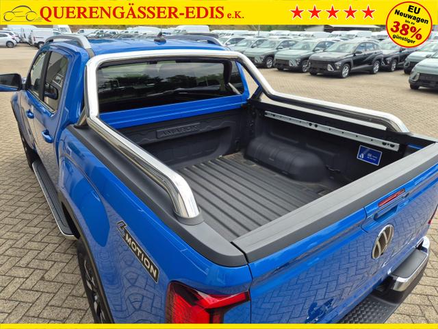 Volkswagen Amarok Style DoKa 3.0 TDI 240PS 4x4 Automatik Trittbrett Chrompaket Navi Lenkradheizung Frontscheibe beheizb. Sitzheizung AHK Rückf.Kamera ACC Klimaautomatik PDC v+h Apple Carplay Android Auto 2xKeyless 18"LM 