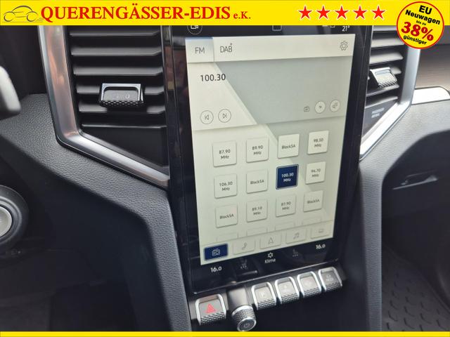 Volkswagen Amarok Style DoKa 3.0 TDI 240PS 4x4 Automatik Trittbrett Chrompaket Navi Lenkradheizung Frontscheibe beheizb. Sitzheizung AHK Rückf.Kamera ACC Klimaautomatik PDC v+h Apple Carplay Android Auto 2xKeyless 18"LM 