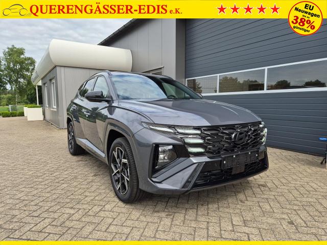 Hyundai TUCSON N-Line 1.6 T-GDI 252PS Automatik PHEV FACELIFT MY2025 Teil-Leder Sitzheizung Lenkradheizung ACC Klimaautomatik Navi 12,3"-Touchscreen DAB+ wireless Apple CarPlay + Android Auto PDC v+h Rückf.Kamera 2xKeyless 19-LM 