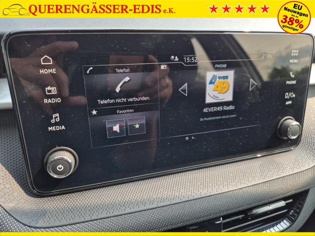 Skoda Fabia 1.0 TSI 115PS Selection 5-türig Sitzheizung Parksensoren Multifunktionslenkrad Klima Skoda-Radio Bluetooth Touchscreen Tempomat Nebelsch. wireless Apple CarPlay + Android Auto 