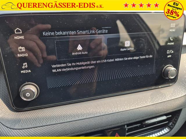 Skoda Fabia 1.0 TSI 115PS Selection 5-türig Sitzheizung Parksensoren Multifunktionslenkrad Klima Skoda-Radio Bluetooth Touchscreen Tempomat Nebelsch. wireless Apple CarPlay + Android Auto 