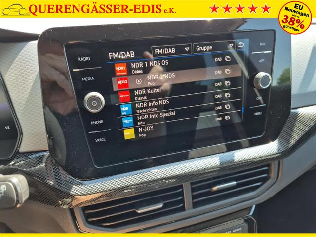Volkswagen T-Cross 1.0 TSI 116PS DSG Life LED-Matrix-Scheinwerfer Klimaautomatik Sitzheizung PDC Rückf.Kamera 17-LM abged.Scheiben 2xKeyless DAB+ Bluetooth Touchscreen Apple CarPlay Android Auto 