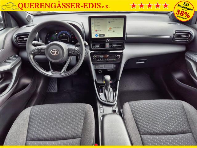 Toyota Yaris Cross 1.5VVT-iE 130PS Automatik Teamplayer Klimaautomatik Sitzheizung Lenkradheizung PDC v+h Rückf.Kamera 17-LM abged.Scheiben 2xKeyless DAB+ Bluetooth Touchscreen Apple CarPlay Android Auto 