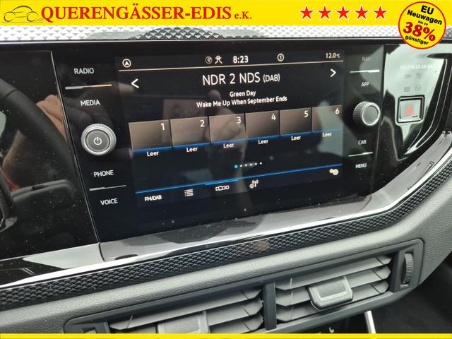 Volkswagen Taigo 1.0 TSI 116PS DSG Life LED-Matrix-Scheinwerfer Klimaautomatik Sitzheizung PDC Rückf.Kamera 17-LM abged.Scheiben 2xKeyless DAB+ Bluetooth Touchscreen Apple CarPlay Android Auto 