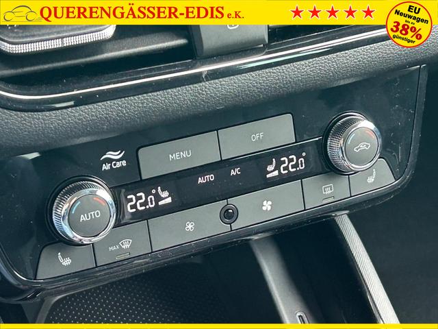 Skoda Kamiq 1.0 TSI 115PS DSG Selection Matrix-LED Sitzheizung Garantieverlängerung Klimaautomatik Parksensoren Skoda-Radio drahtlos Apple CarPlay + Android Auto Digital Cockpit Tempomat abg.Scheiben 