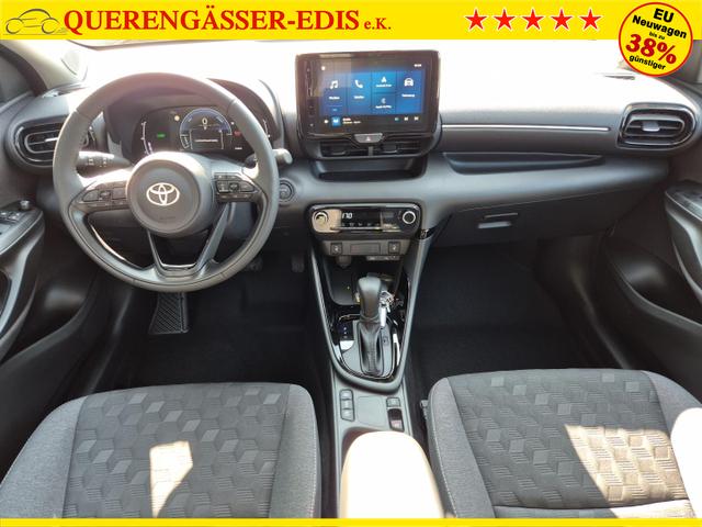 Toyota Yaris 1.5VVT-iE 116PS Automatik Teamplayer Klimaautomatik Sitzheizung Lenkradheizung Rückf.Kamera 16-LM abged.Scheiben 2xKeyless DAB+ Bluetooth Touchscreen Apple CarPlay Android Auto ACC 