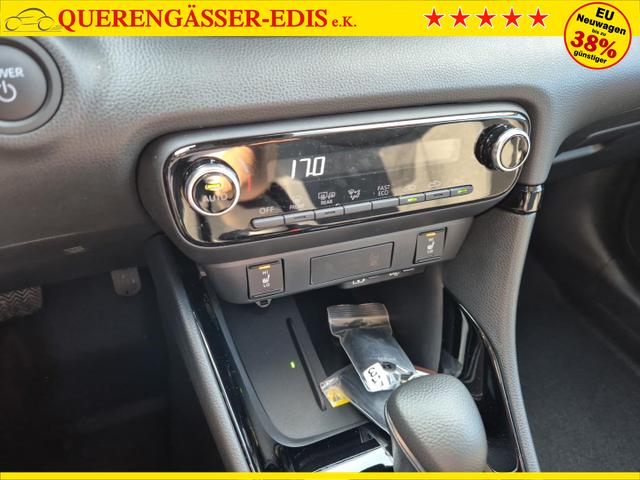 Toyota Yaris 1.5VVT-iE 116PS Automatik Teamplayer Klimaautomatik Sitzheizung Lenkradheizung Rückf.Kamera 16-LM abged.Scheiben 2xKeyless DAB+ Bluetooth Touchscreen Apple CarPlay Android Auto ACC 