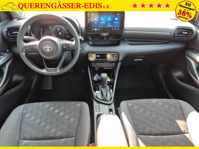 Toyota Yaris 1.5VVT-iE 116PS Automatik Teamplayer Klimaautomatik Sitzheizung Lenkradheizung Rückf.Kamera 16-LM abged.Scheiben 2xKeyless DAB+ Bluetooth Touchscreen Apple CarPlay Android Auto ACC 