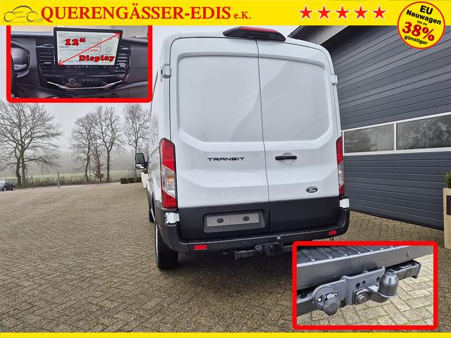 Ford Transit L2H2 2.0 EcoBlue 130PS Trend 3,5t 3-Sitzer AHK Sitzheizung Lenkradheizung Frontscheibe beheizb. Klimaautomatik Bluetooth DAB Apple CarPlay Android Auto PDC v+h Rückf.Kamera Tempomat 