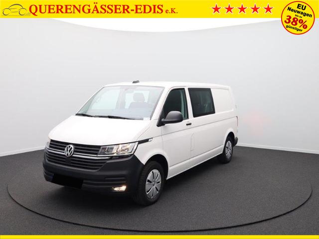 Volkswagen Transporter 6.1 Kastenwagen DoKa L2 2.0 TDi 110PS 5-Sitzer AHK Klima PDC DAB Apple CarPlay Android Auto Bluetooth Touchscreen Ganzjahresreifen 