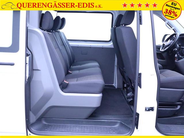 Volkswagen Transporter 6.1 Kastenwagen DoKa L2 2.0 TDi 110PS 5-Sitzer AHK Klima PDC DAB Apple CarPlay Android Auto Bluetooth Touchscreen Ganzjahresreifen 