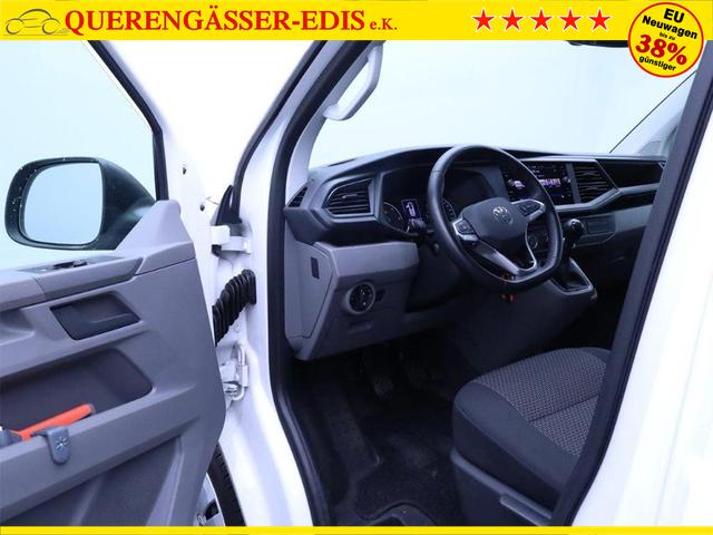 Volkswagen Transporter 6.1 Kastenwagen DoKa L2 2.0 TDi 110PS 5-Sitzer AHK Klima PDC DAB Apple CarPlay Android Auto Bluetooth Touchscreen Ganzjahresreifen 