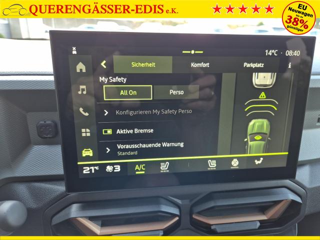 Dacia Duster Extreme 4x4 130PS 1.2 TCe 4x Kamera Lenkradheizung Sitzheizung Klimaautomatik Teil-Leder elektr.Parkbremse Bluetooth Apple Carplay Android Auto PDC v+h 2xKeyless 18-LM Ganzj.Reifen 