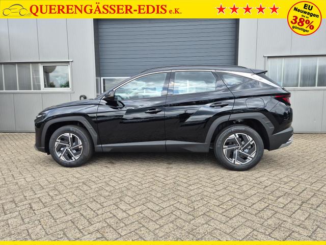 Hyundai TUCSON 1.6 T-GDI 160PS Sitzheizung Lenkradheizung Klimaautomatik Navi 12,3"-Touchscreen DAB+ wireless Apple CarPlay + Android Auto PDC v+h Rückf.Kamera 2xKeyless 17-LM 