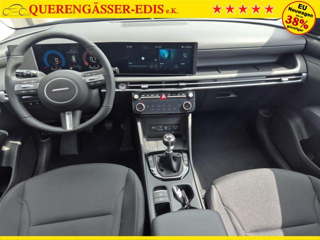 Hyundai TUCSON 1.6 T-GDI 160PS Sitzheizung Lenkradheizung Klimaautomatik Navi 12,3"-Touchscreen DAB+ wireless Apple CarPlay + Android Auto PDC v+h Rückf.Kamera 2xKeyless 17-LM 
