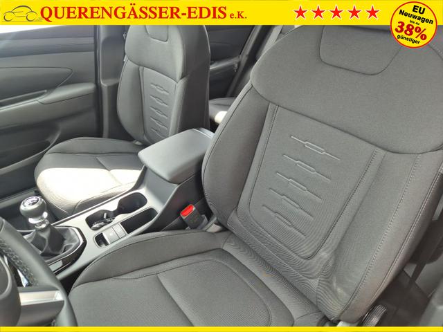 Hyundai TUCSON 1.6 T-GDI 160PS Sitzheizung Lenkradheizung Klimaautomatik Navi 12,3"-Touchscreen DAB+ wireless Apple CarPlay + Android Auto PDC v+h Rückf.Kamera 2xKeyless 17-LM 